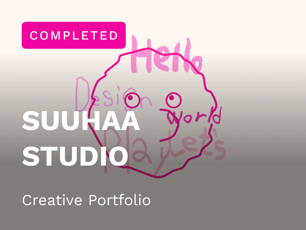 Suuhaa Studio Creative Portfolio Website design